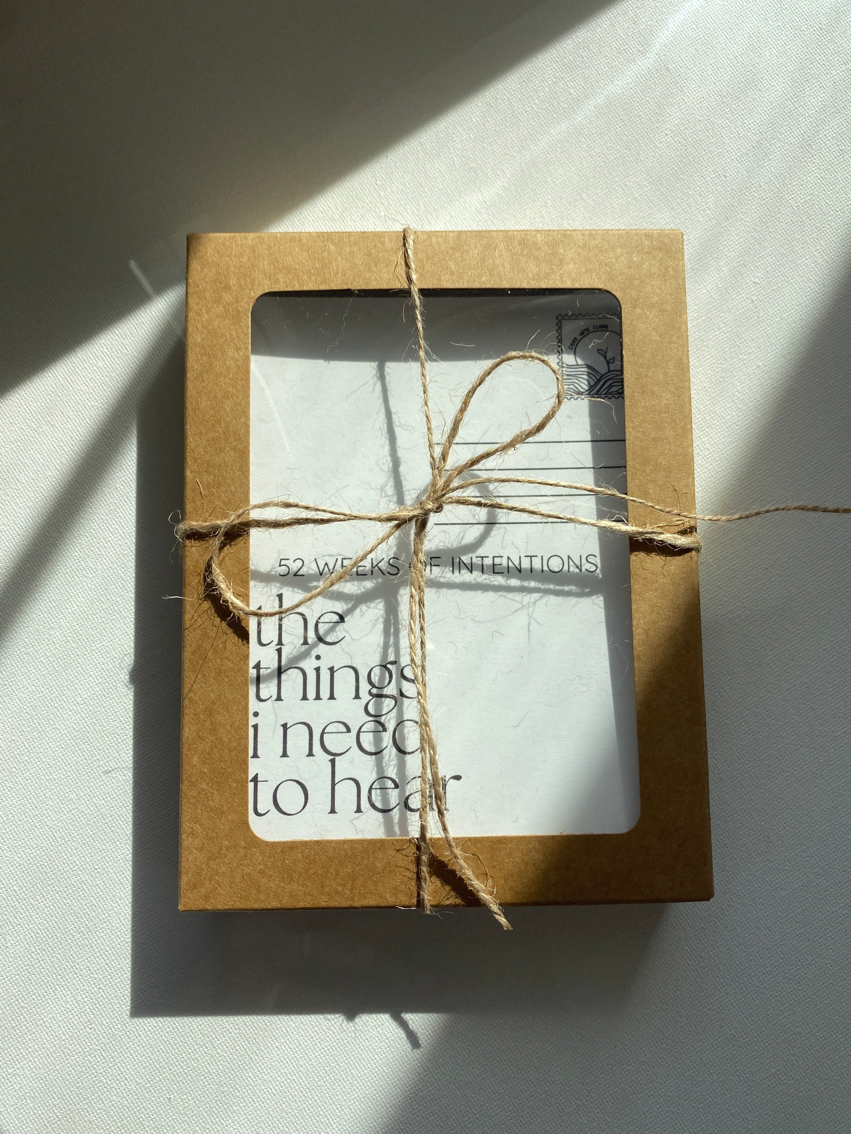 the Intention Postcards: the things i need to hear