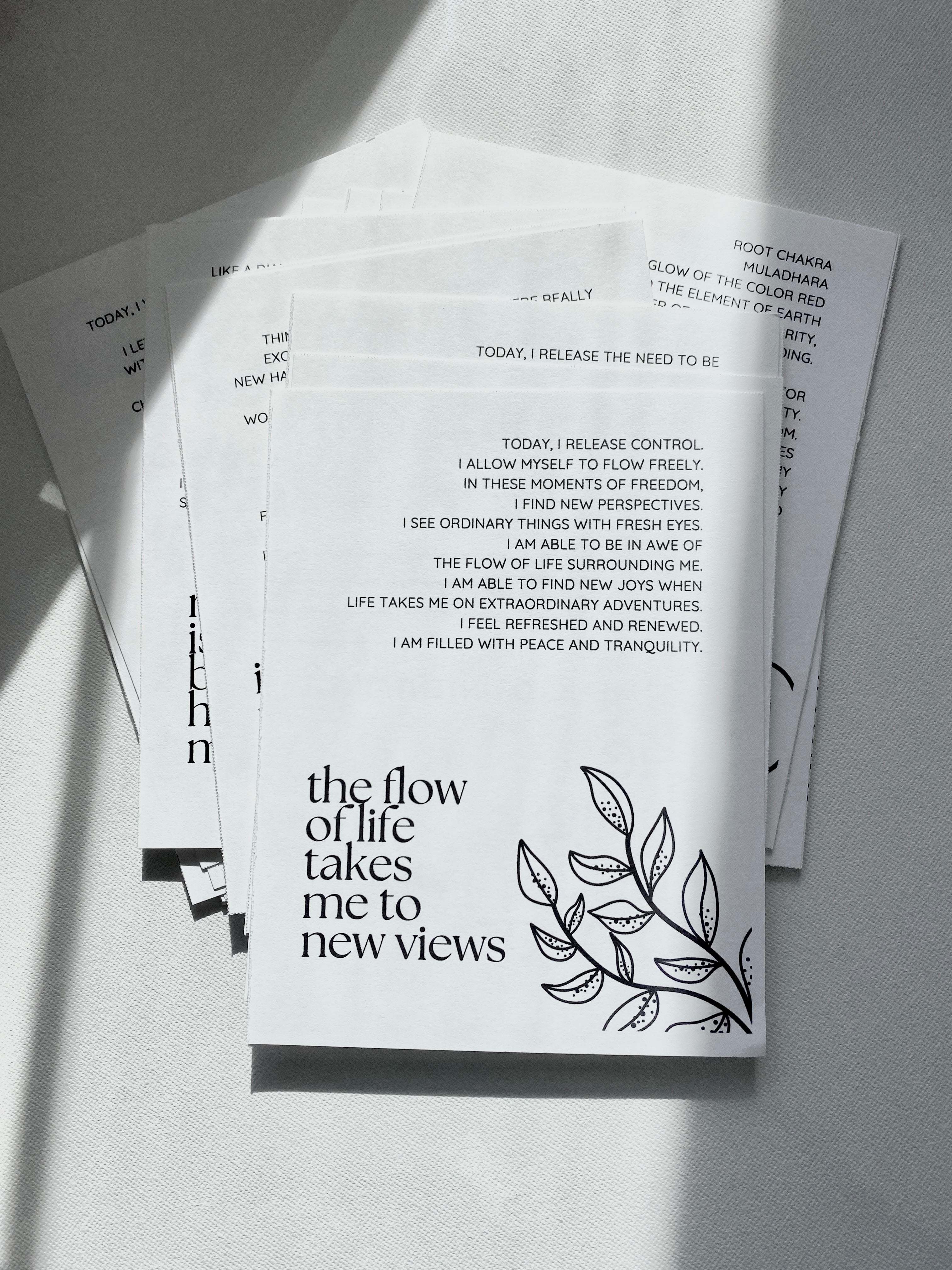 the Intention Postcards: the things i need to hear
